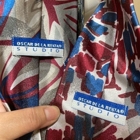 CHRISTIAN DIOR, OSCAR DE LA RENTA, Brioni, Ermenegildo Zegna lot of 8 Neckties - Picture 4 of 17